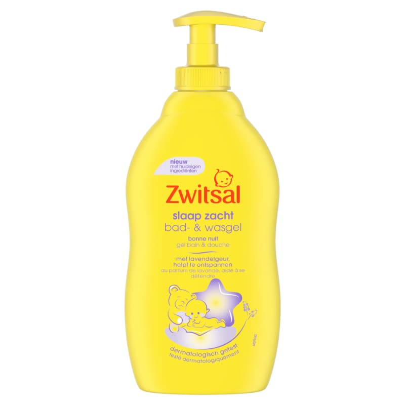 6x Zwitsal Slaap Zacht Lavendel Bad & Wasgel 400ml -