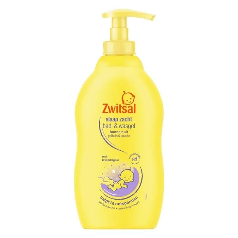 6x Zwitsal Slaap Zacht Lavendel Bad & Wasgel 400ml -