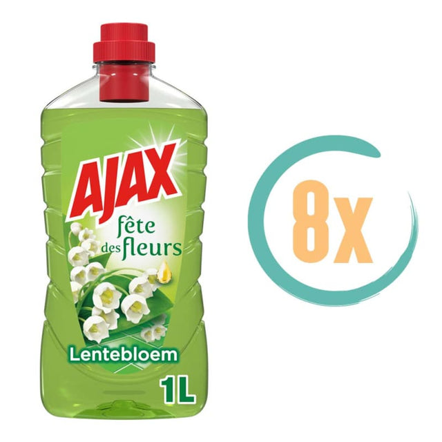 8x Ajax Allesreiniger Lentebloem 1 Liter