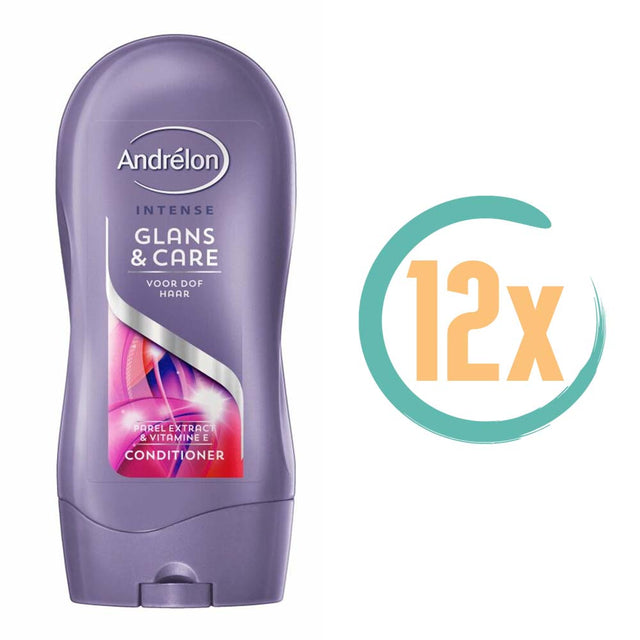 12x Andrelon Glans & Care Conditioner 300ml, VoordeligInslaan.nl