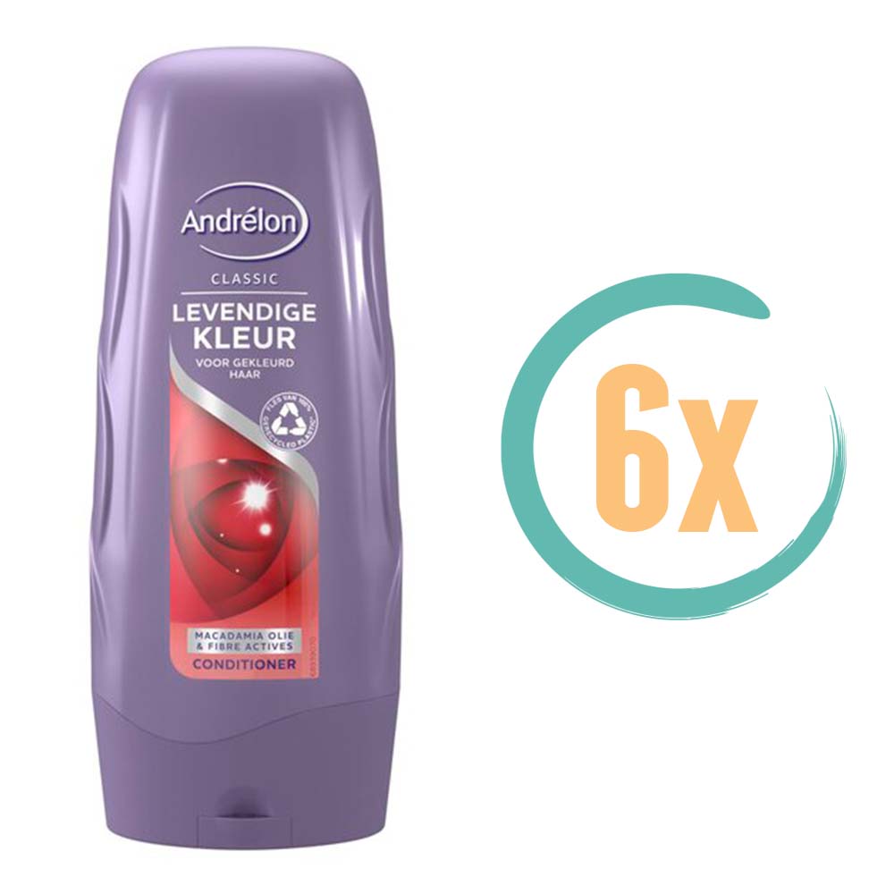 6x Andrelon Levendige Kleur Conditioner 300ml, VoordeligInslaan.nl