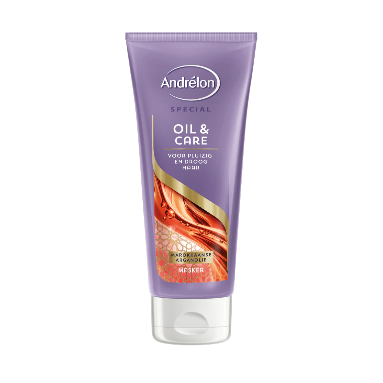 6x Andrelon Oil & Care Haarmasker 180ml, VoordeligInslaan.nl