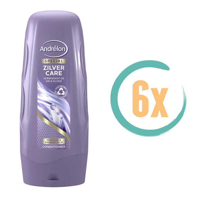 6x Andrelon Zilver Care Conditioner 300ml, VoordeligInslaan.nl