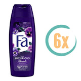 ﻿6x Fa Luxurious Moments Douchecrème 250ml, VoordeligInslaan.nl