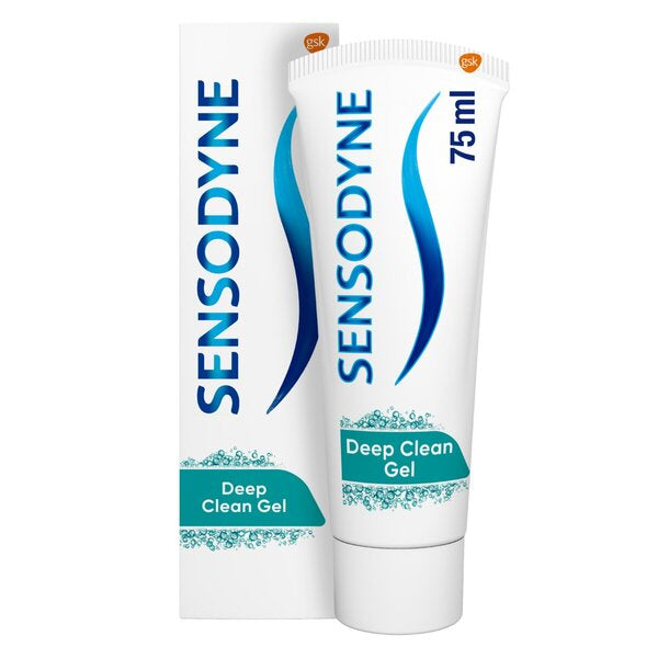 12x Sensodyne Deep Clean Gel Tandpasta 75ml, VoordeligInslaan.nl