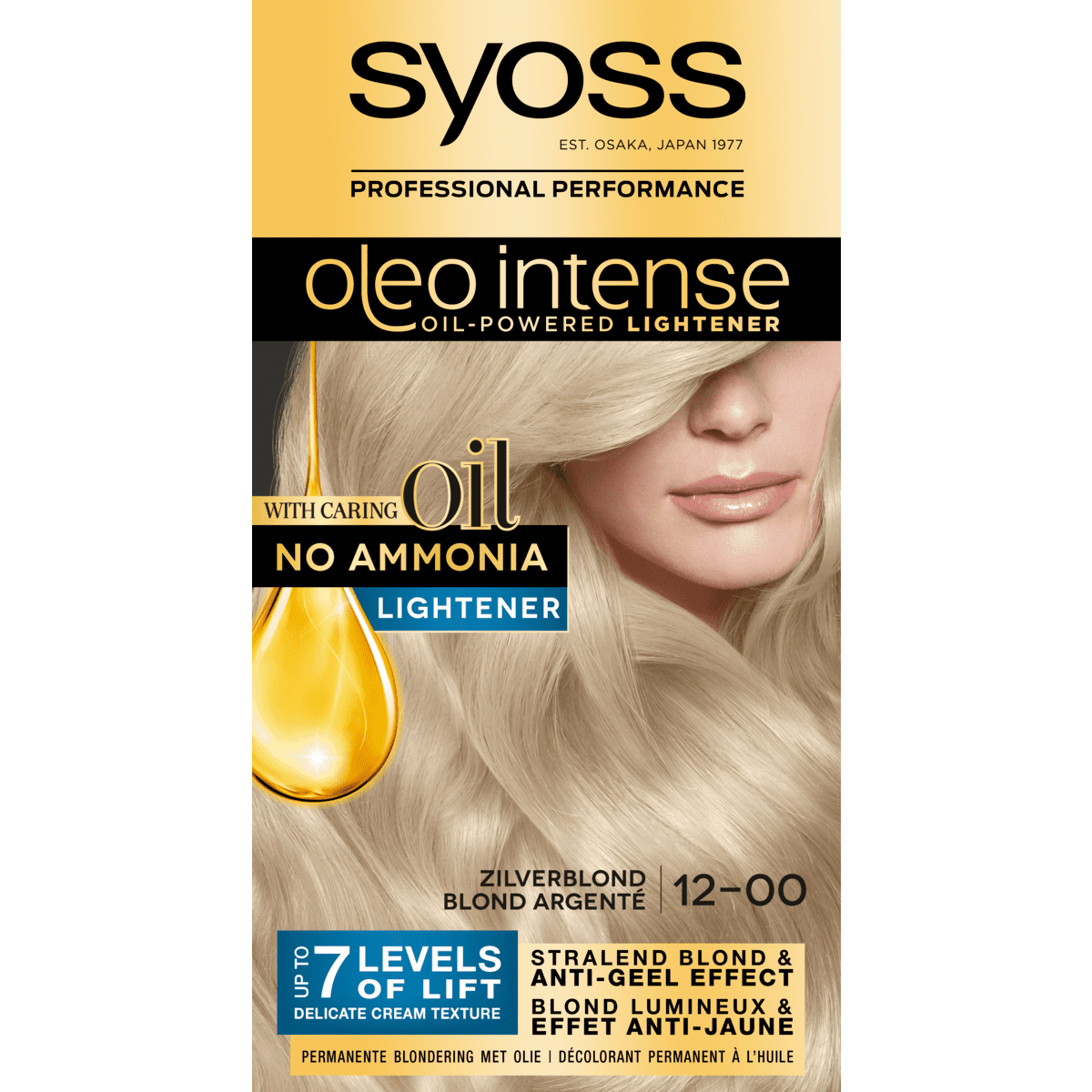 3x Syoss Oleo Intense 12-00 Zilverblond Haarverf, VoordeligInslaan.nl