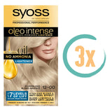 3x Syoss Oleo Intense 12-00 Zilverblond Haarverf, VoordeligInslaan.nl