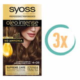 3x Syoss Color Oleo Intense 4-08 Licht Goudbruin Haarverf, VoordeligInslaan.nl