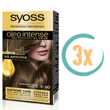 3x Syoss Color Oleo Intense 5-60 Hazelnootbruin Haarverf, VoordeligInslaan.nl