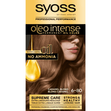 3x Syoss Oleo Intense 6-80 Caramel Blond Haarverf, VoordeligInslaan.nl