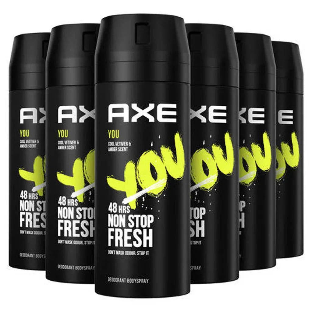 6x Axe You Deospray 150ml